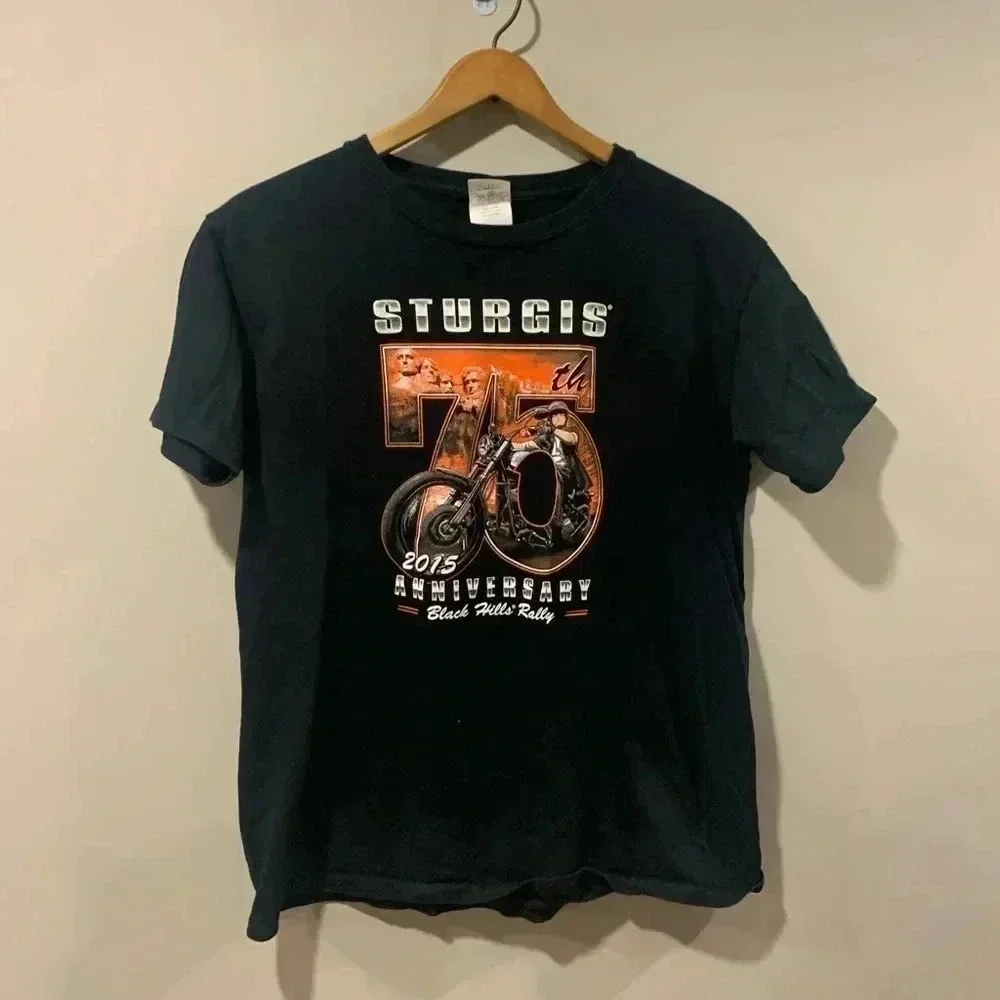 Sturgis 75th Anniversary Biker Rally T-Shirt - Picture 1 of 6